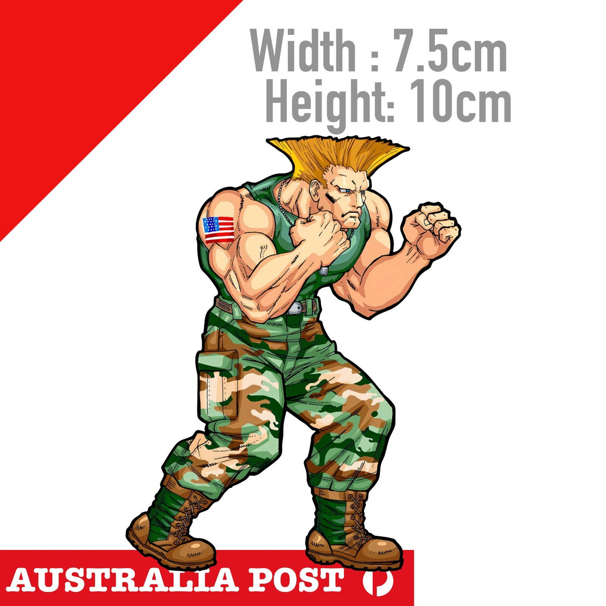 Street Fighter - Guile Capcom's Street Fighter Sticker