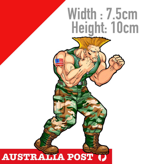 Street Fighter - Guile Capcom's Street Fighter Sticker