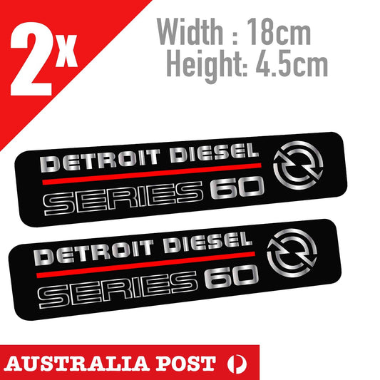 Detroit Diesel Power Series 60, Engine Automotive Gas Oil Service Truck Stickers