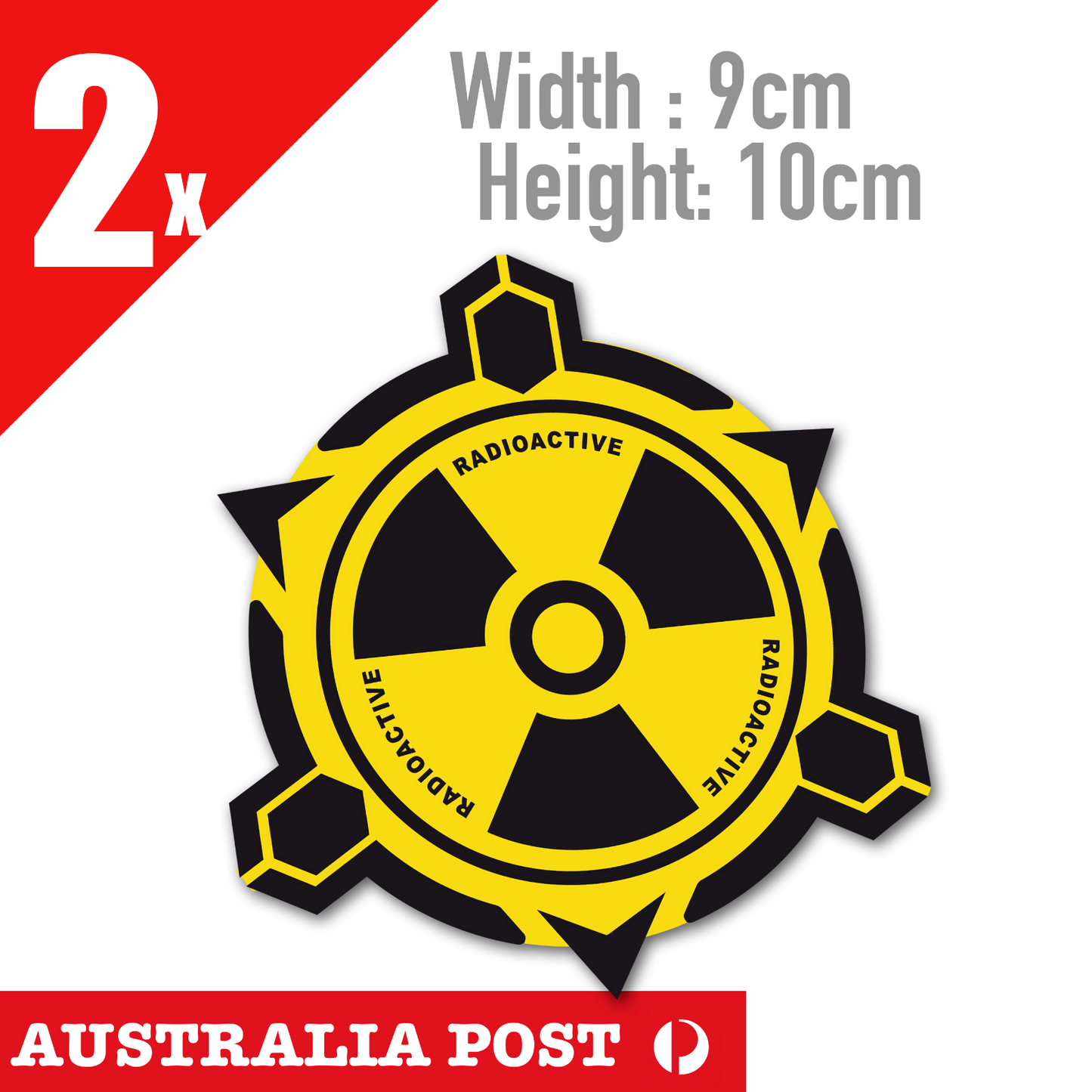 Radioactive Danger Labels Sticker