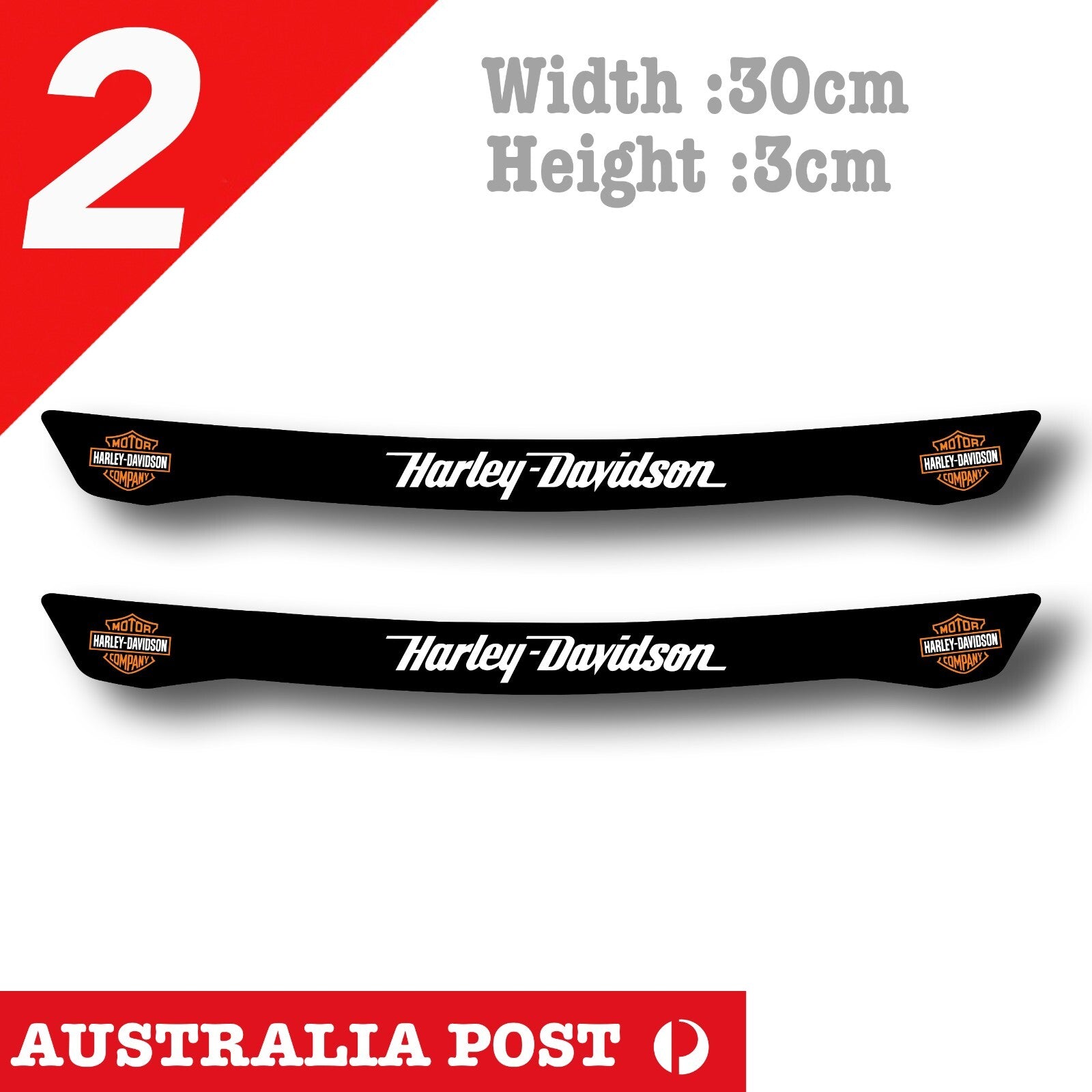 Harley Davidson Logo Motorcycle Helmet Black Visor  Sticker