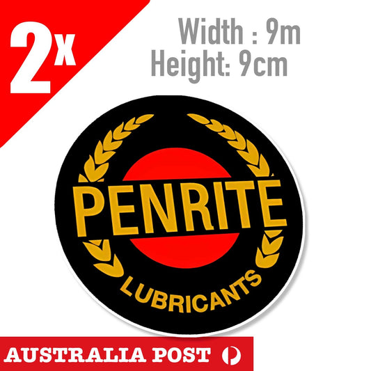 PENRITE OIL Lubricant  Logo Round, Cars Vans Decal Sticker