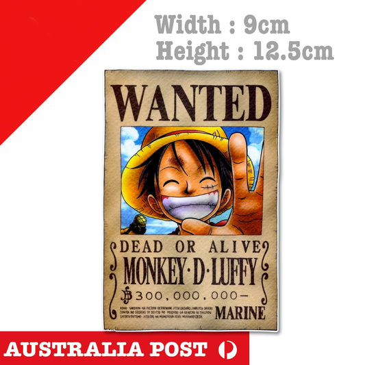 One Piece - Anime - Monkey D. Luffy Pirate King Wanted Poster Sticker