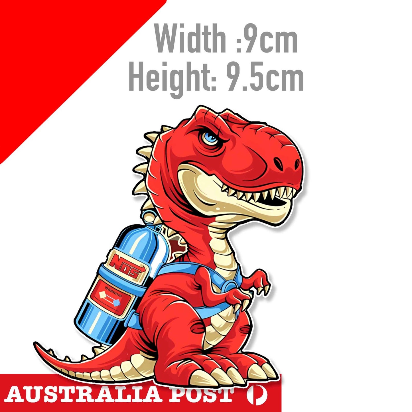 NOS Nitrous Oxide Systems Dinosaur  Sticker