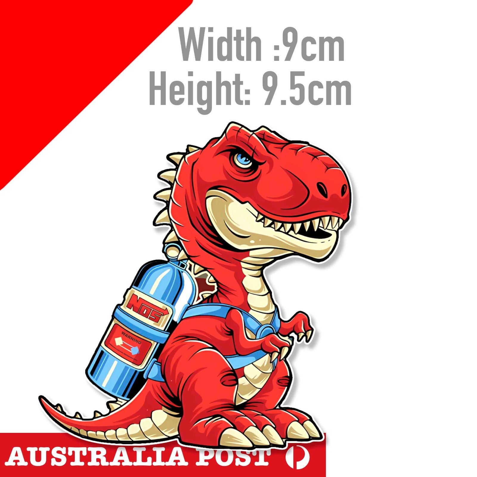 NOS Nitrous Oxide Systems Dinosaur  Sticker