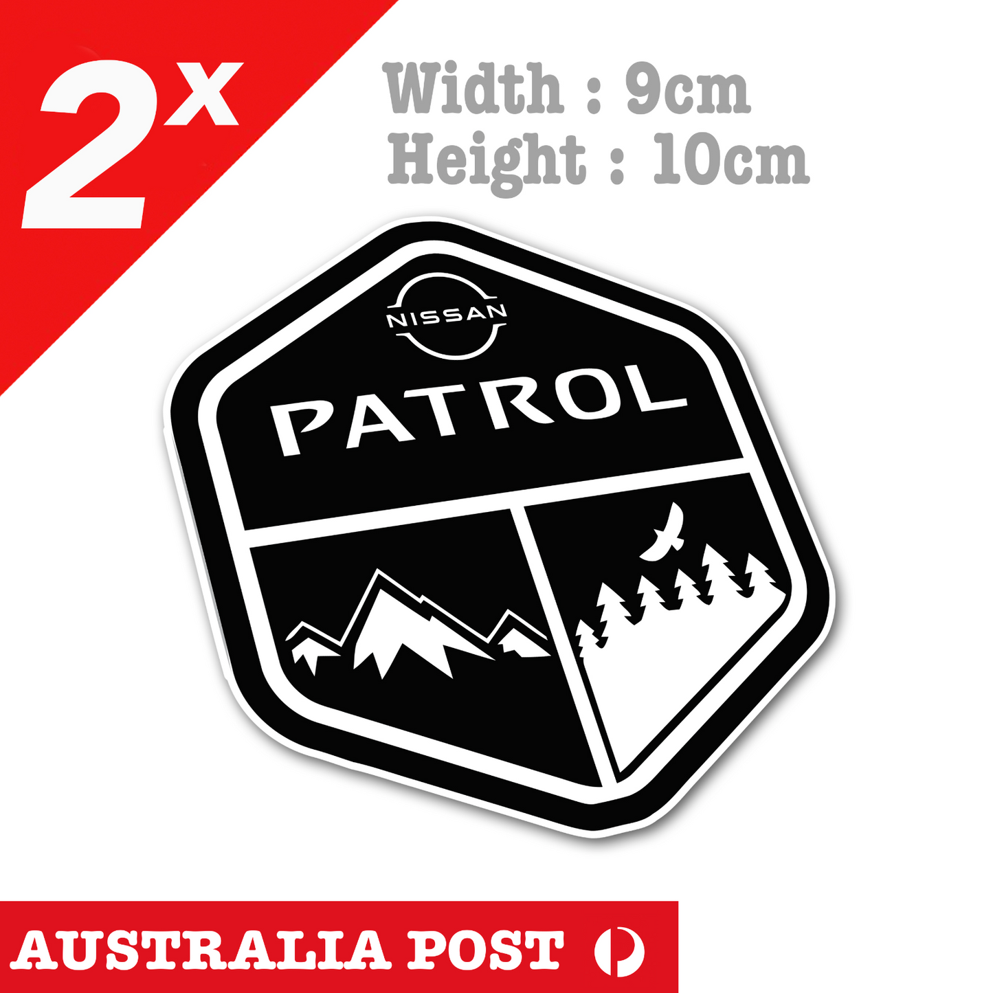 Nissan PATROL Adventure Car Mountain Forest Sea 4WD, 4X4,Off Road Sticker