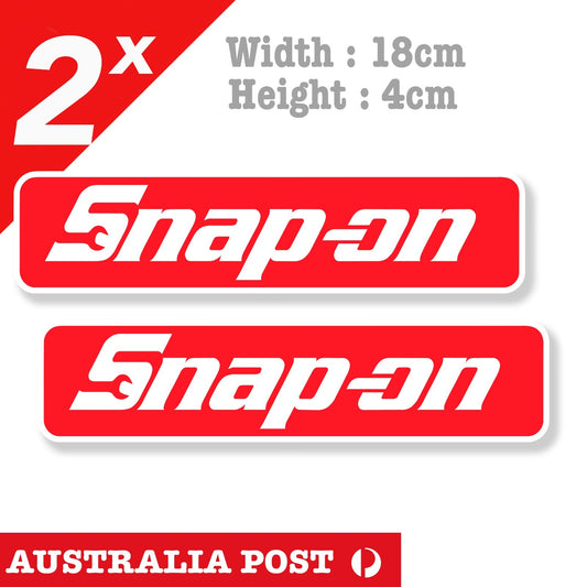 SNAP ON TOOLS Stickers Decals x2 JDM Decals Vintage Garage Bar Man Cave