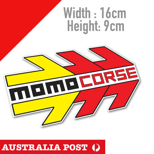 MOMO CORSE, Performance Racing & Road Wheels Logo Sticker