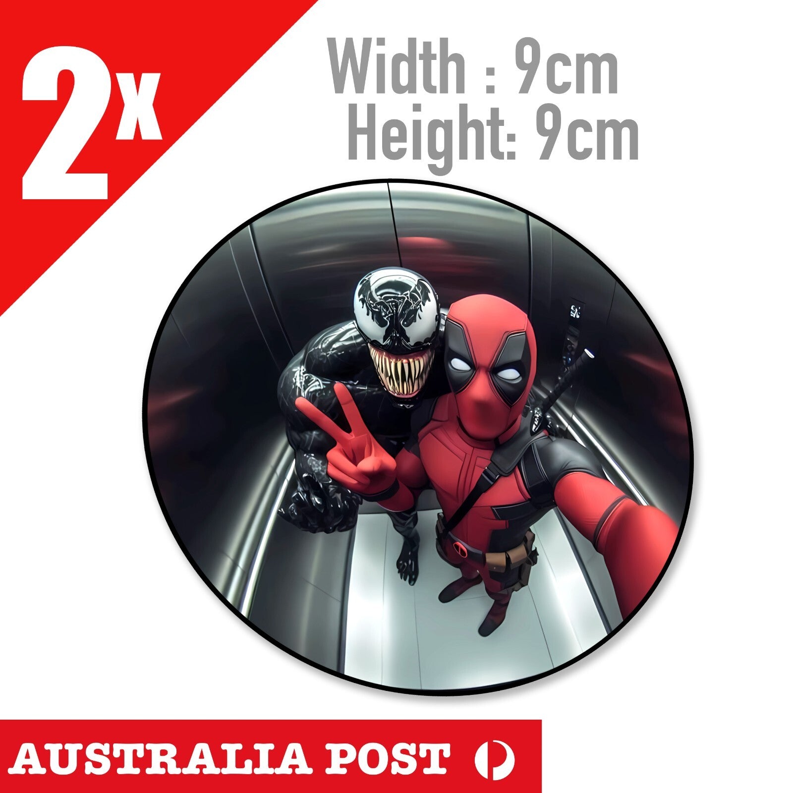 DEADPOOL & VENOM Funny Stickers