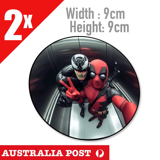 DEADPOOL & VENOM Funny Stickers