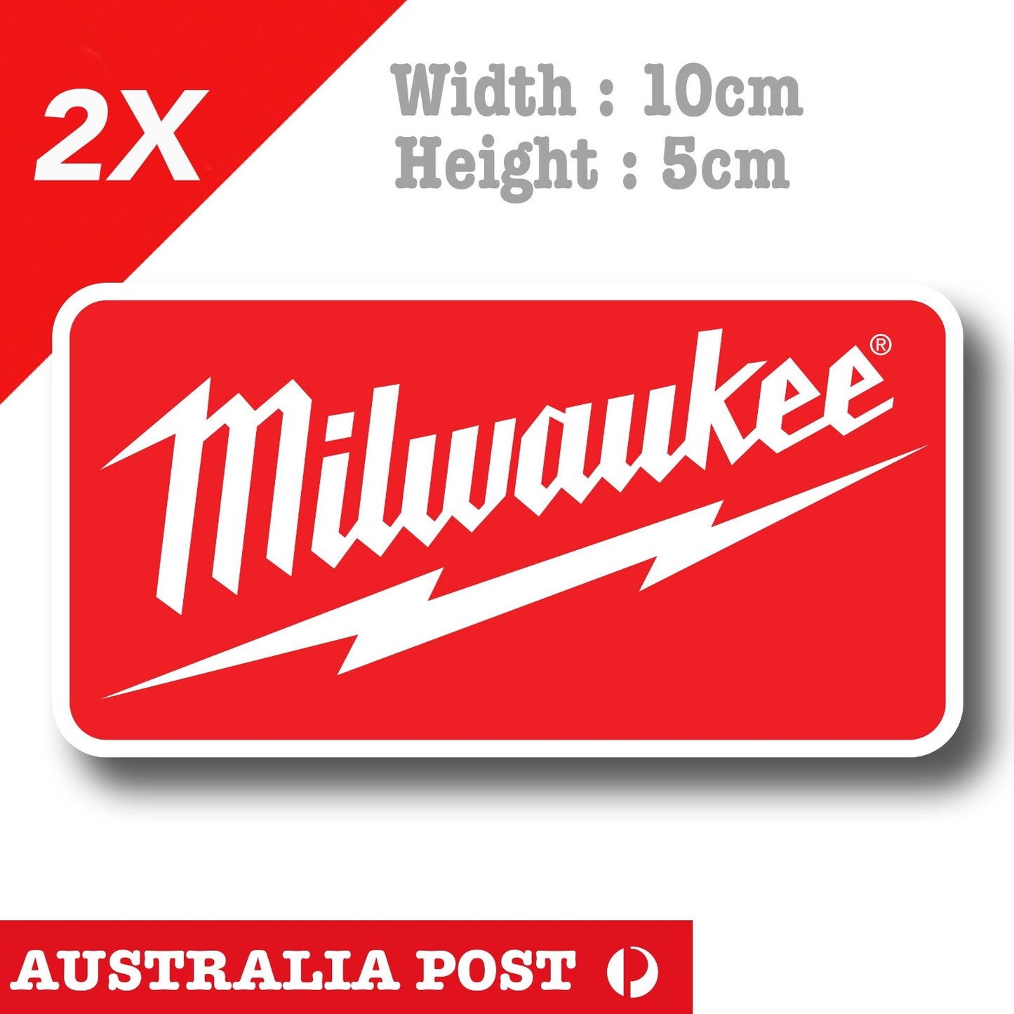 Milwaukee Electric Tool Logo, Power Tool Logo Vinyl  Sticker