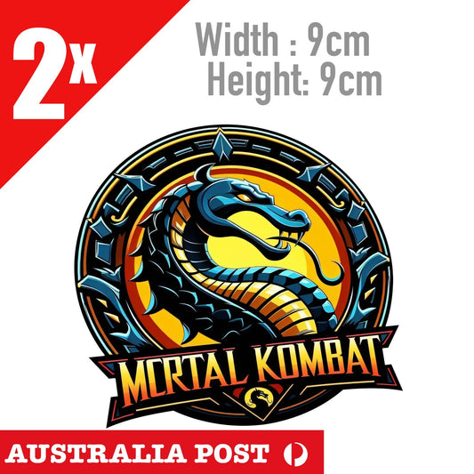 MORTAL COMBAT Black Dragon Logo Stickers