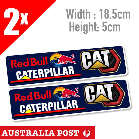 CATERPILLAR DIESEL Red Bull Slap Car Fridge Toolbox Vinyl Sticker