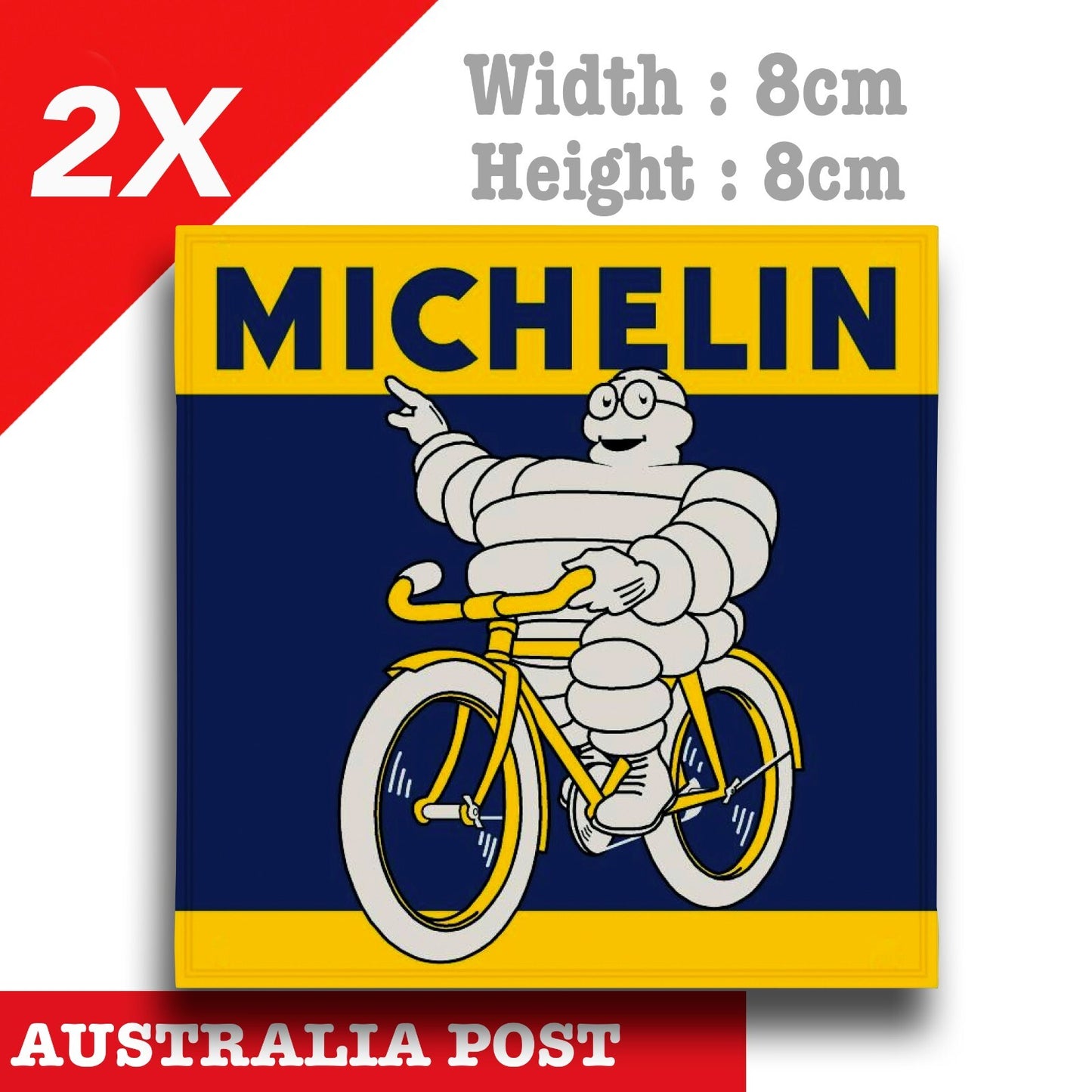 Michelin Tyre Sign, Rusted Old Vintage Garage Sign x4 Decal Sticker