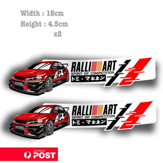 Ralli Art Mitsubishi JDM Spirit of Competition Mitsubishi Lancer Evo  Sticker