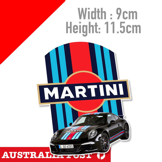 MARTINI RACING STICKER SET VINTAGE MOTORACING EDM JDM MOTORSPORT STICKER