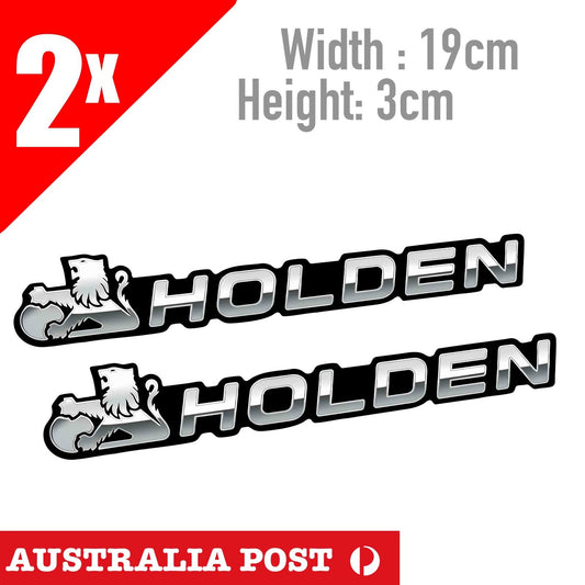 HOLDEN Vintage old logo  Chrome Style Decal Sticker