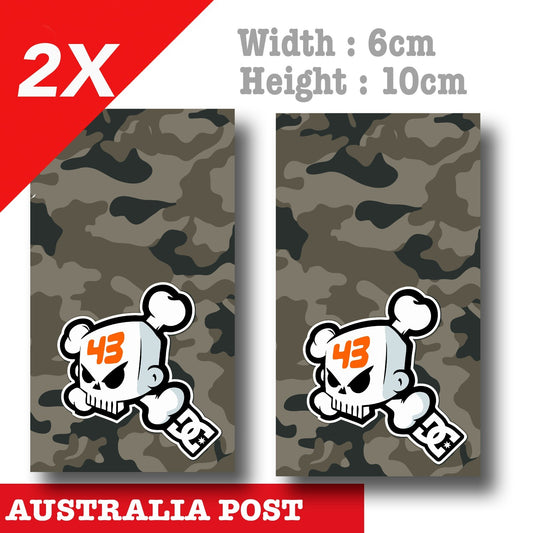 Ken Block 43 Skull camouflage x2 Sticker