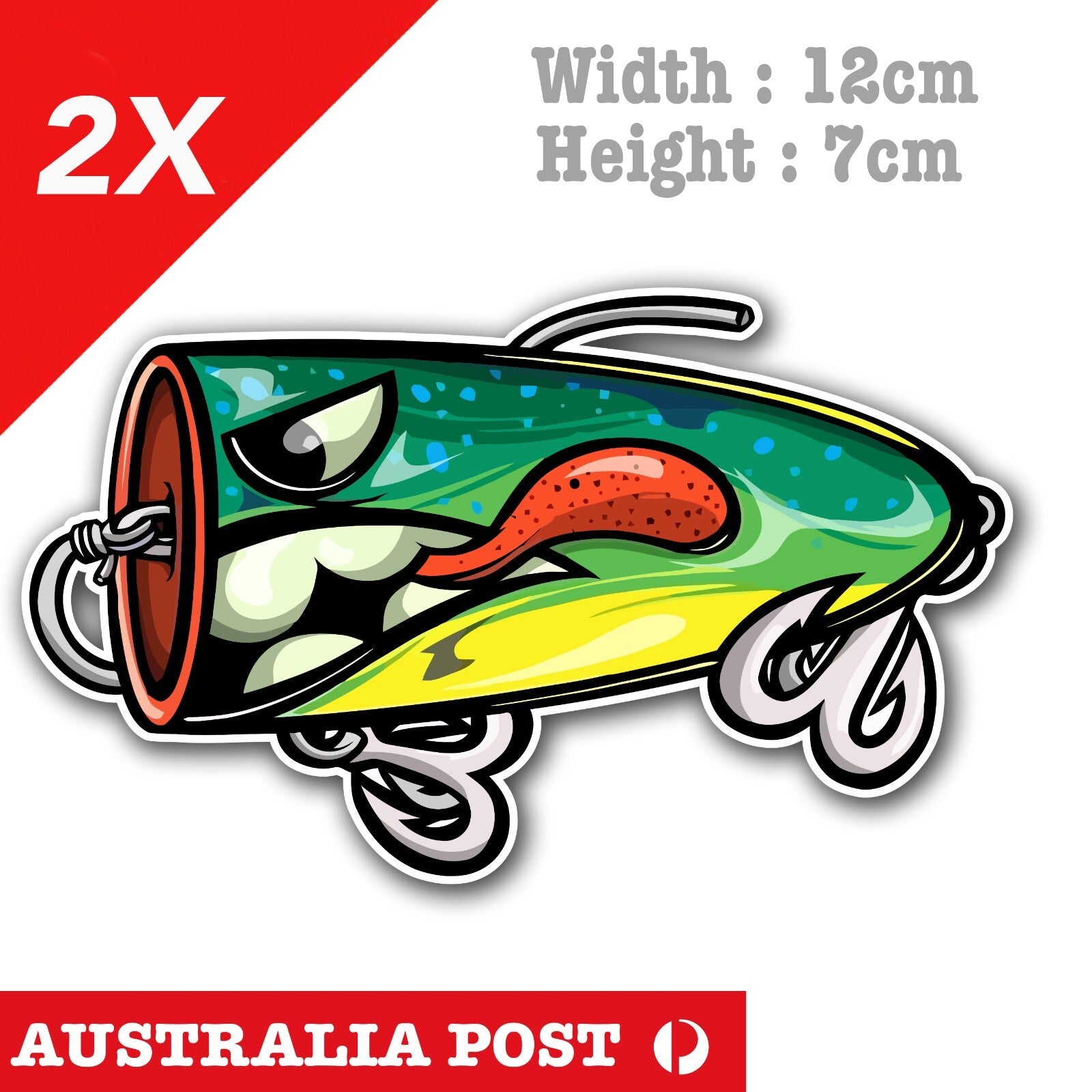 Fishing Lure JDM, Fishing Gear and Out Door Vinyl  Sticker