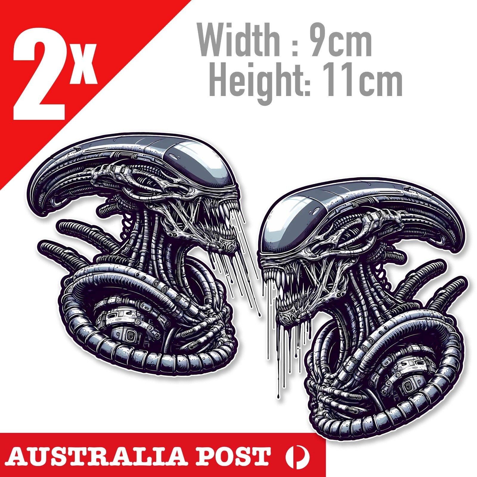 Alien VS Predator  Head Stickers