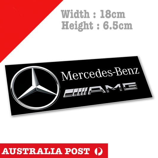 MERCEDES BENZ AMG Banner Sign Logo Sticker , Car Logo Sticker