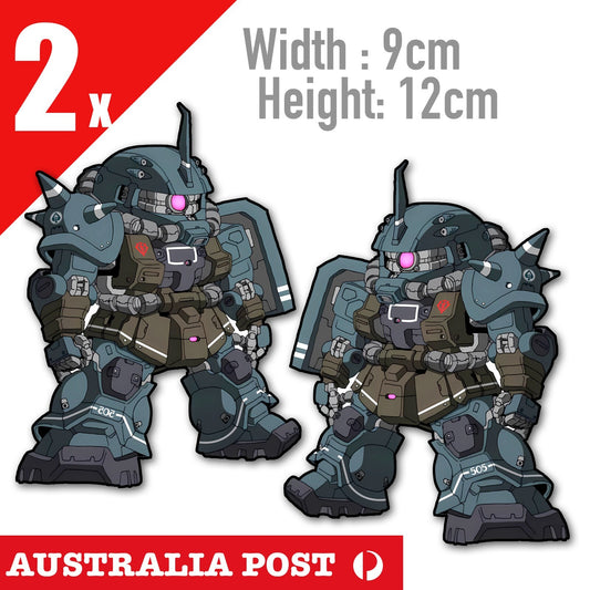 Gundam MS-06 FS  Robot Gundam War Machine  Vinyl  Sticker