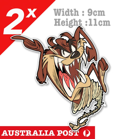 Tasmanian Devil Tornado , Looney Tunes TAZ Funny Cartoon Stickers