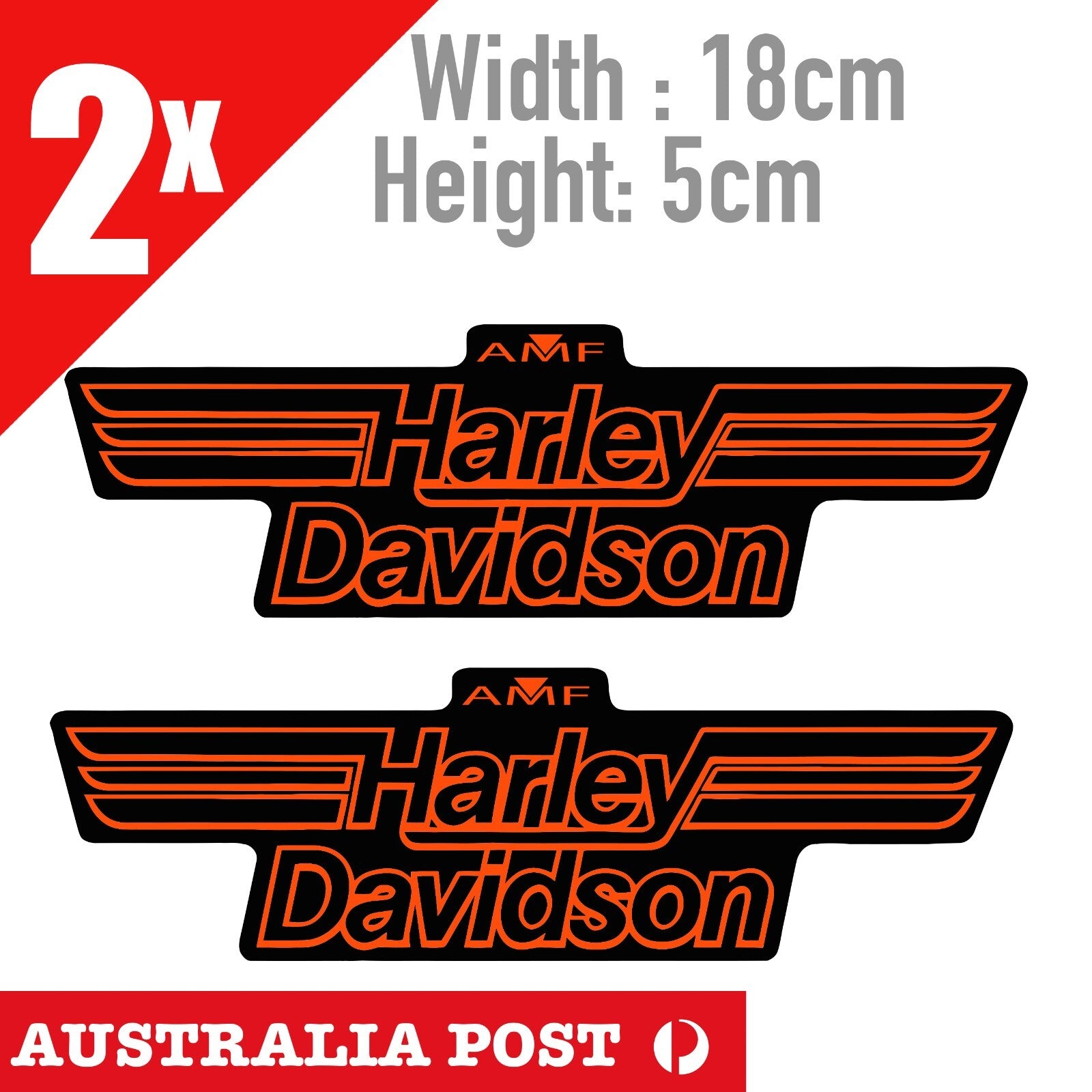 Harley Davidson Logo Motorcycle Logo, Fuel Tank, Helmet AMF Sticker