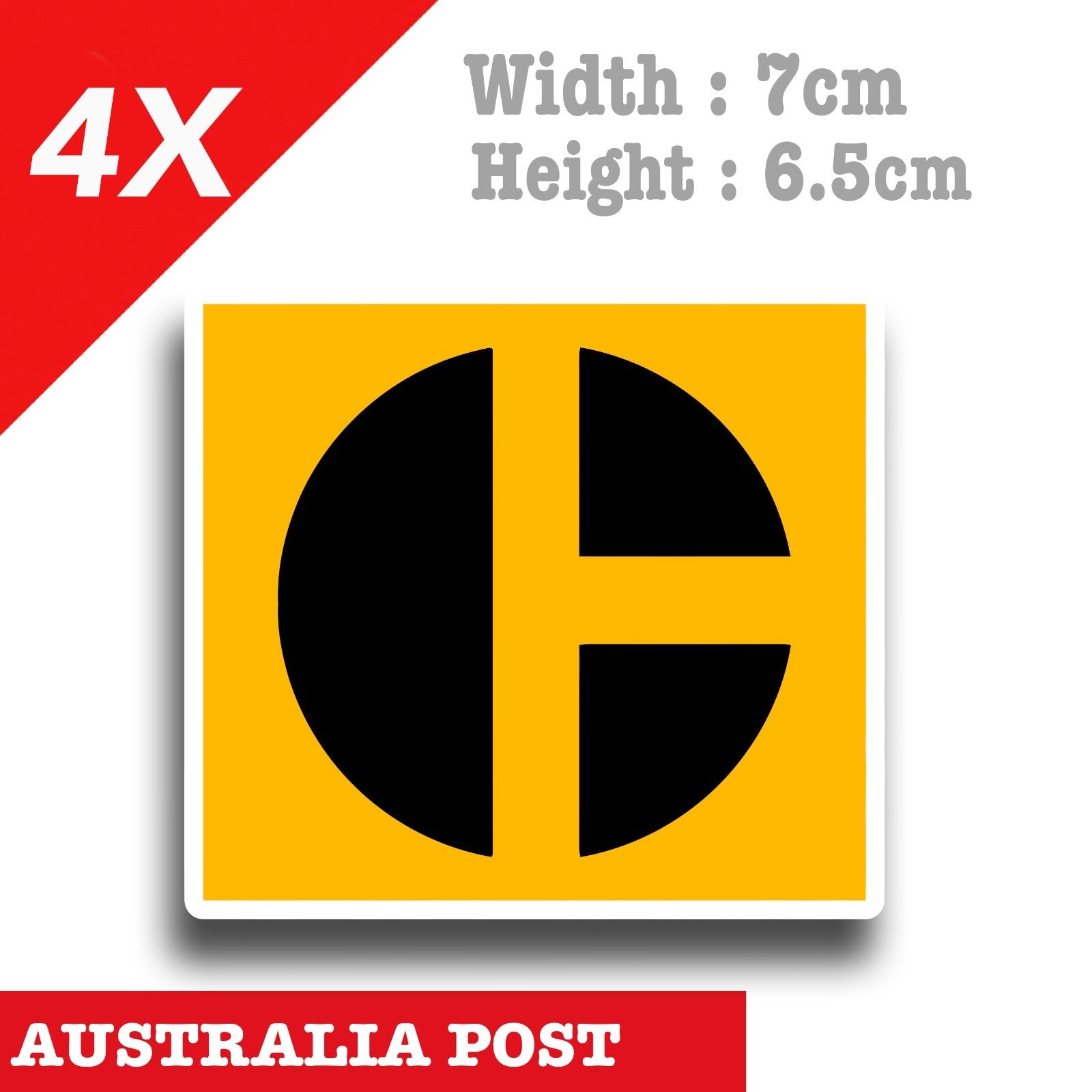 Caterpillar Diesel Power Logo x4  Stickers