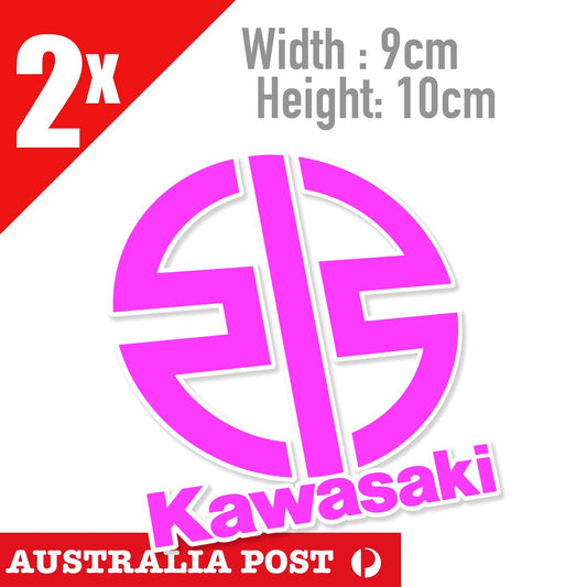 Kawasaki LOGO  Stickers Tank Motorbike  Toolbox,  Helmet Stickers