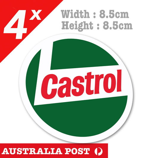 CASTROL Motor OIL  Round Logo, Motor Oil, Engine Oil, Car, Laptop Sticker