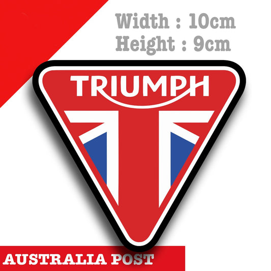 Triumph Motorcycle Logo Kingdom, Helmet Bike Decal Sticker