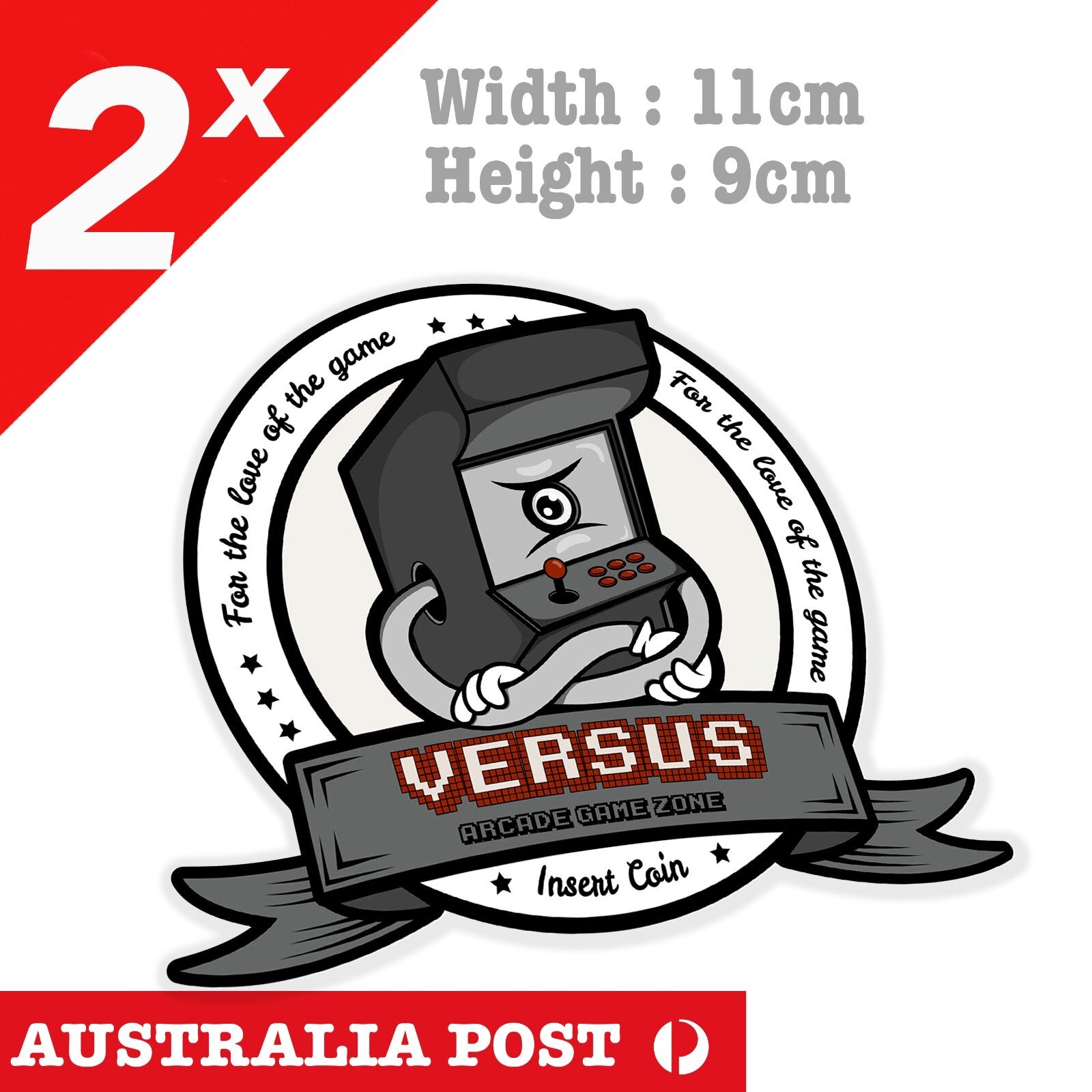 Arcade Game Zone - Insert Coin Retro Gaming Vintage Arcade Machine  Sticker