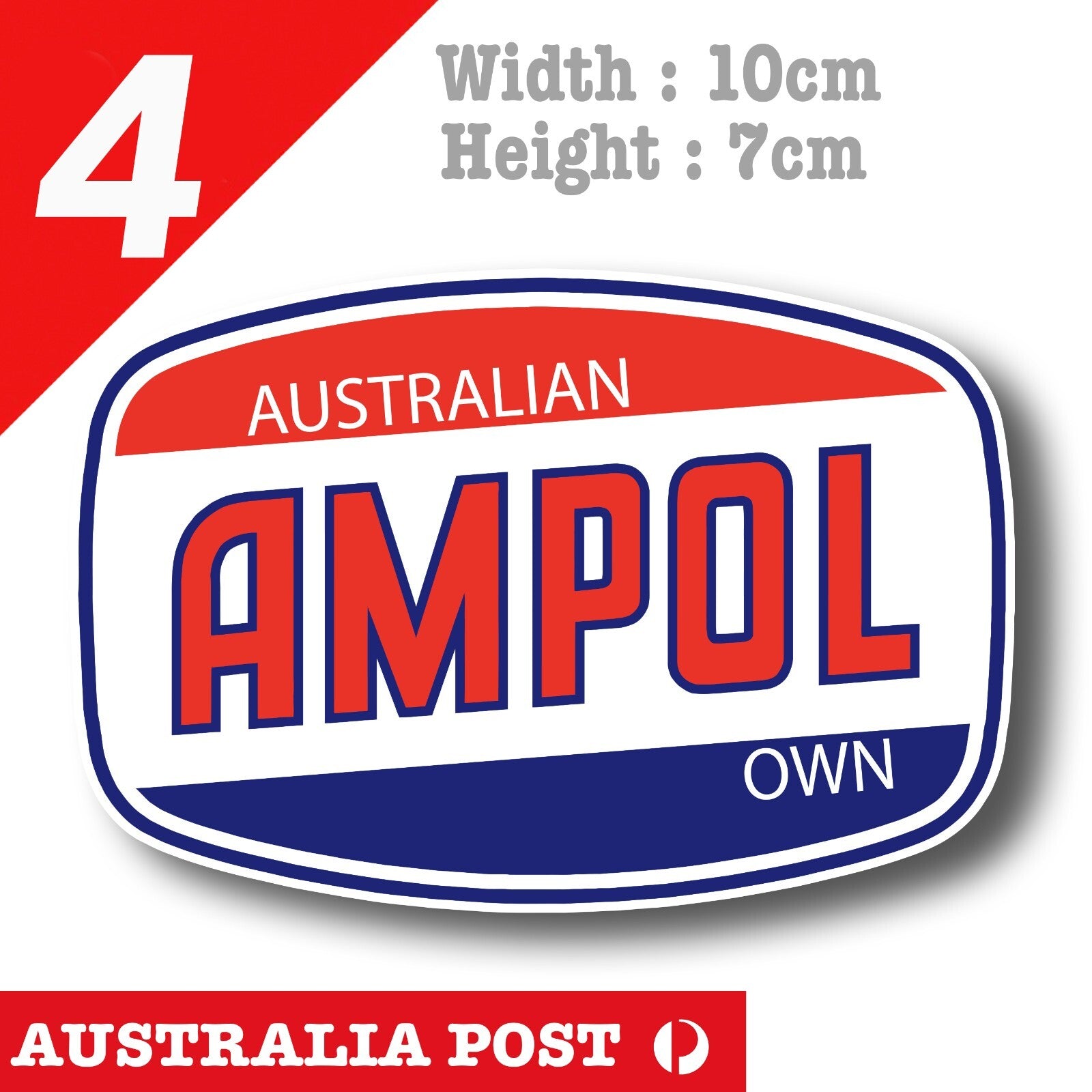 AMPOL Australian OWNED Logo Stickers