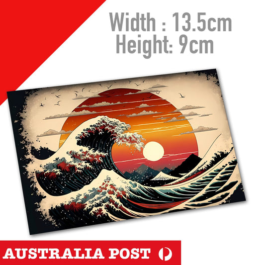 The Great Wave of Kanagawa JDM Large Osaka Japan Vinyl Sticker