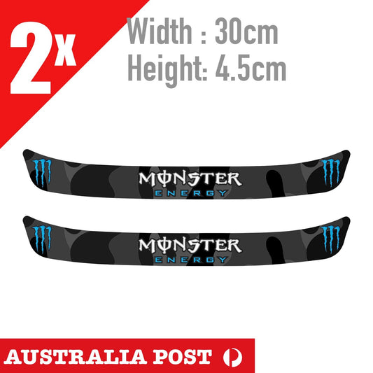 Monster Energy Motorcycle Helmet Visor - Monster Energy Motorcycle 2x Sticker