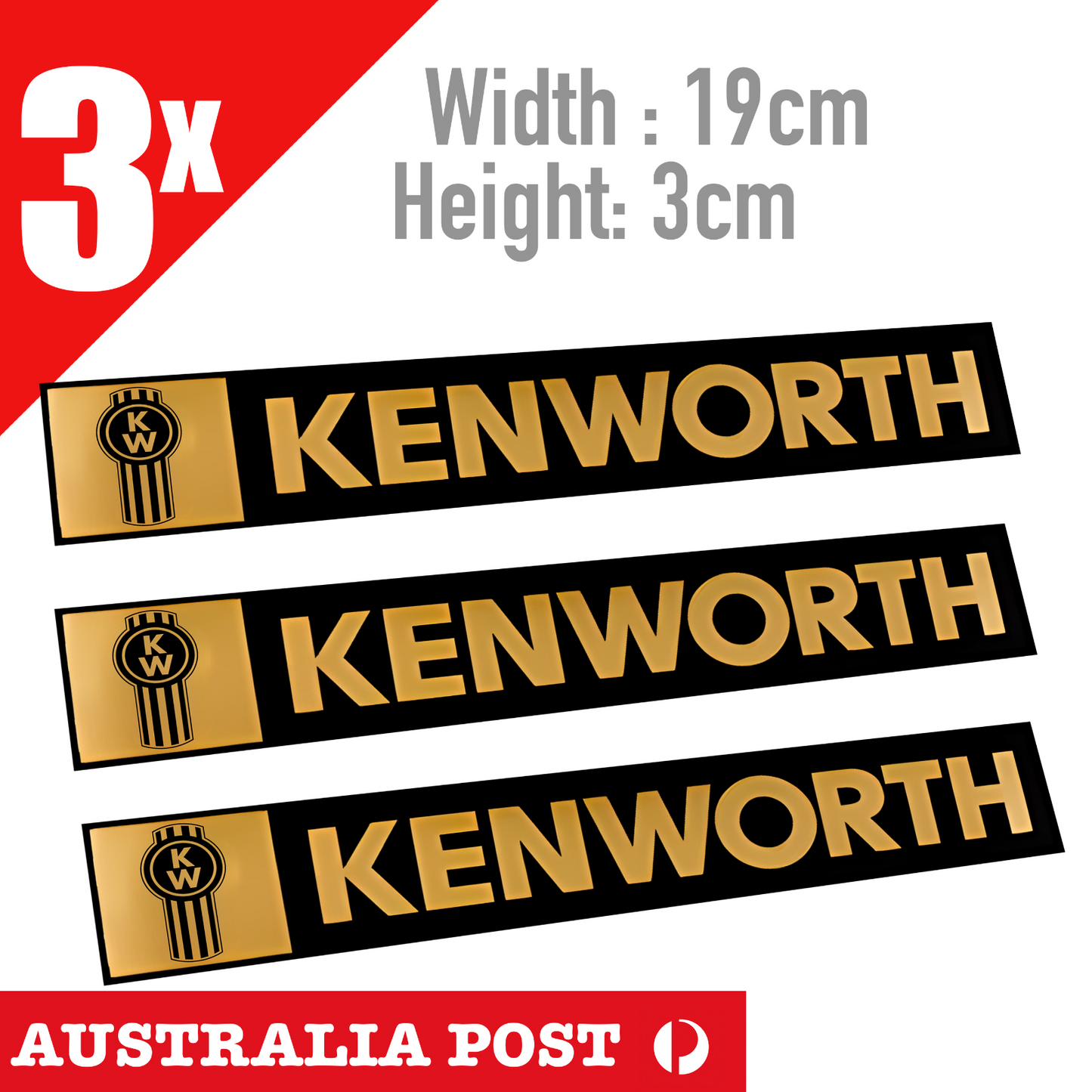 Kenworth Truck GOLD Banner, Kenworth Truck Truck logo Stickers