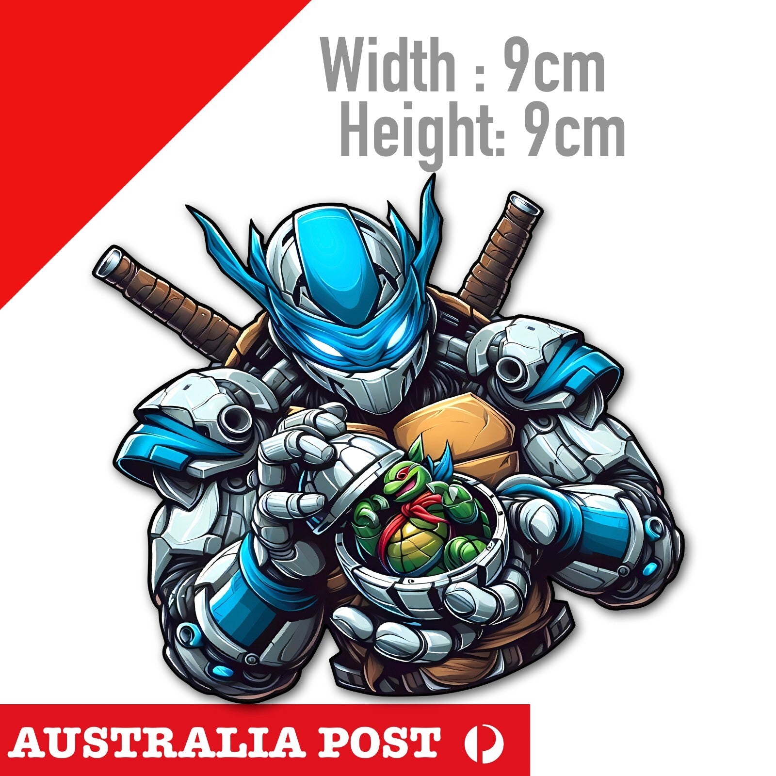 Teenage Mutant Ninja Turtles Leonardo Twin Katana Sticker