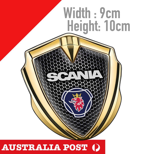 SCANIA TRUCK  GOLD style Badge,  SCANIA LOGO Sticker