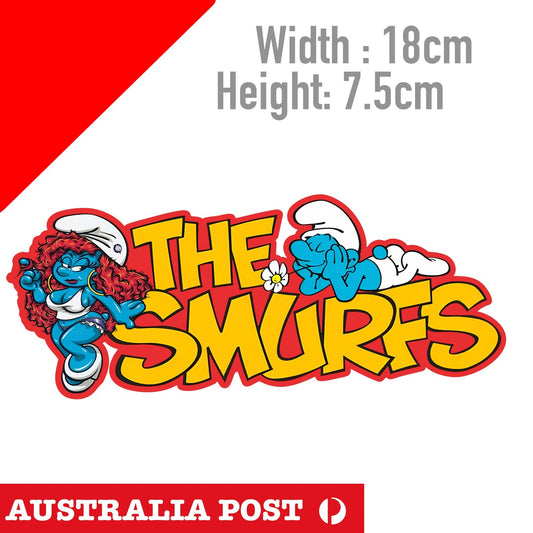 The Smurf , Smurf Logo, Funny Cartoon Sexy Smurf Sticker