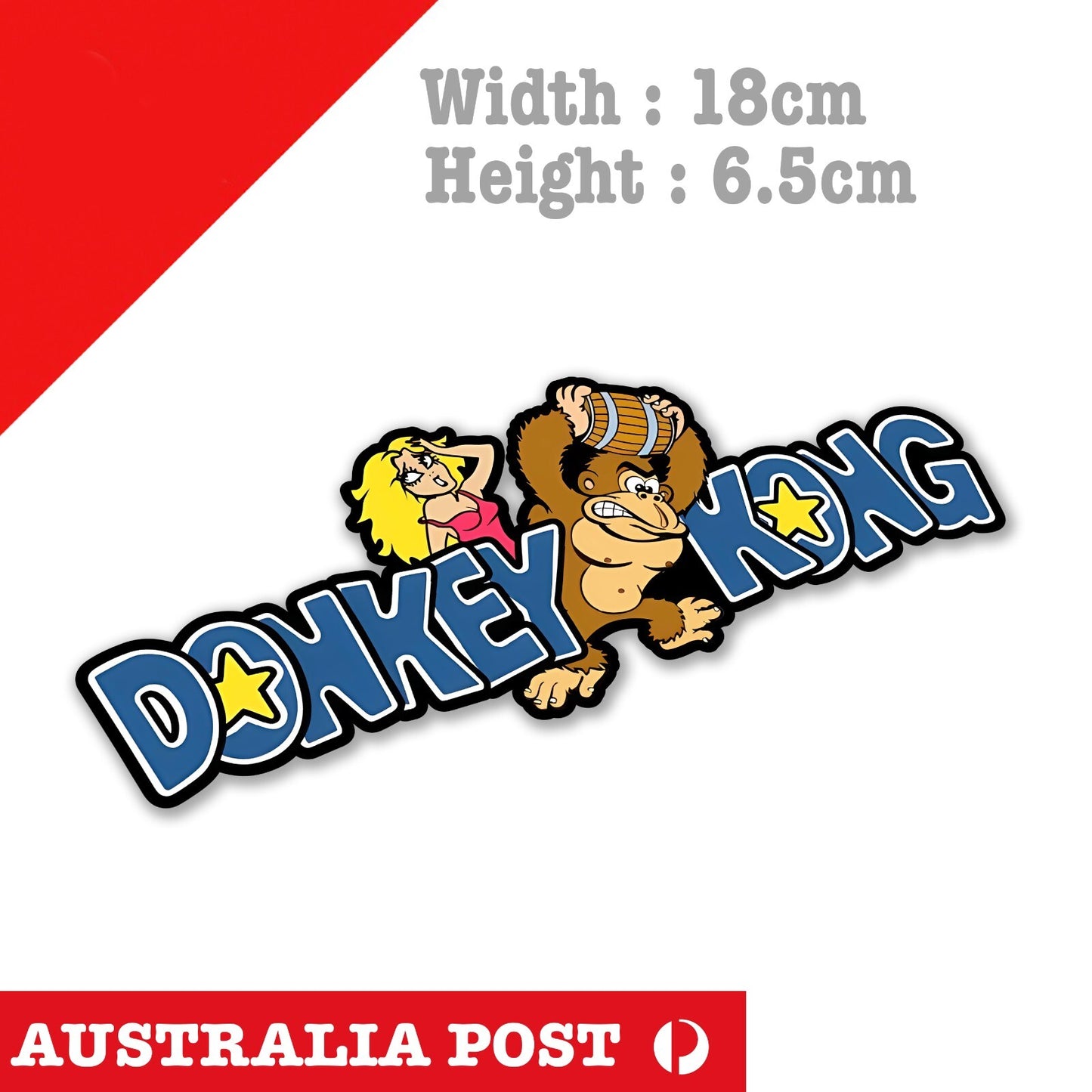 Super Mario Donkey Kong Slap Logo ,Laptop , Car  Vinyl  Sticker