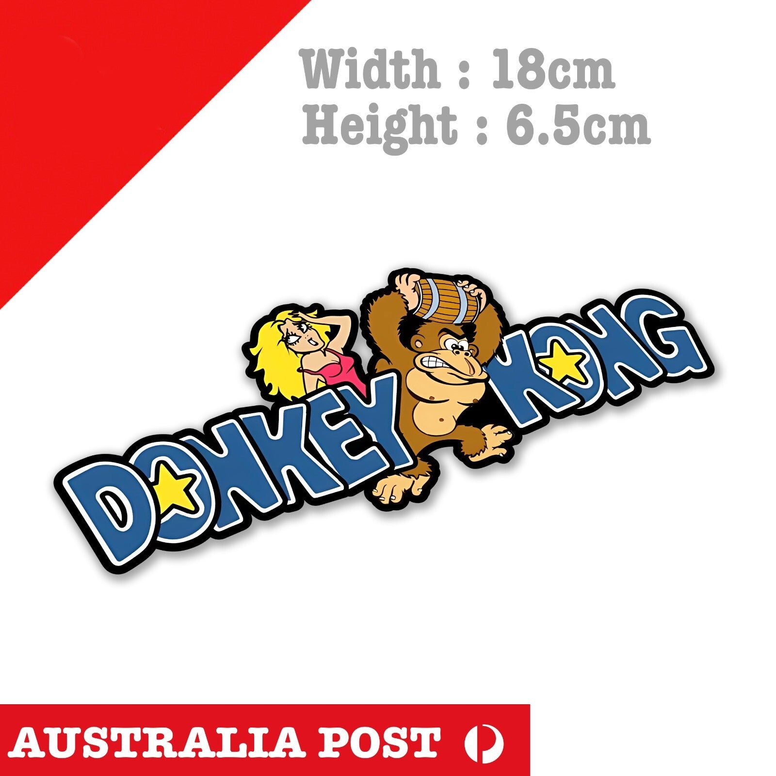 Super Mario Donkey Kong Slap Logo ,Laptop , Car  Vinyl  Sticker