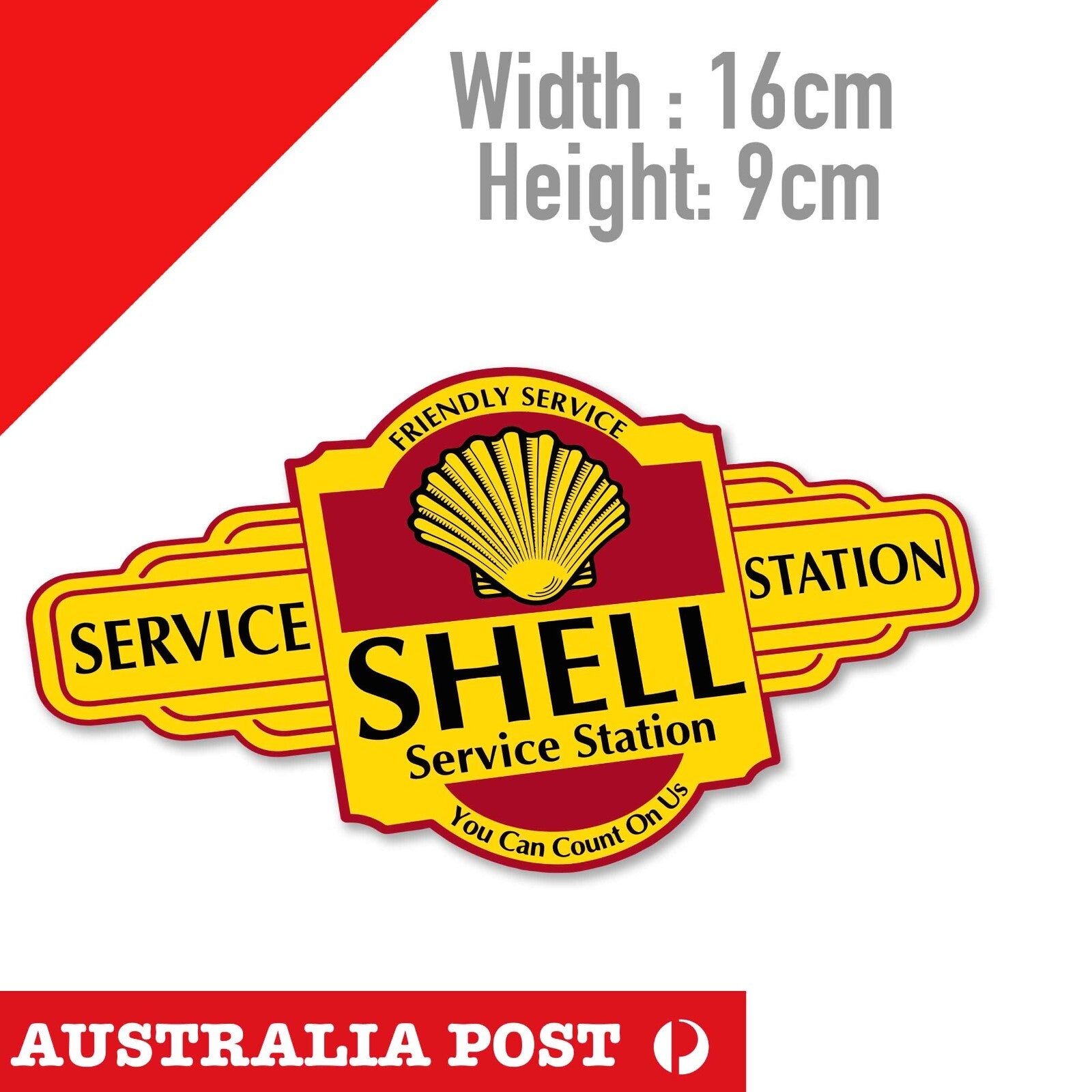 Shell Service Station Vintage Retro Old Sign Car , Motor Oil  Sticker