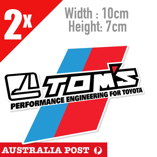 Toyota TRD Racing TOMS TRD Racing ,Performance Engineering For TOYOTA  Stickers
