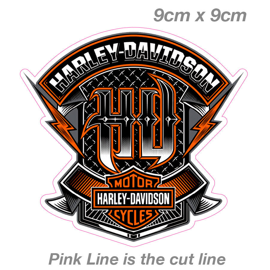 Harley Davidson Motor Cycles  Logo , Car  Dyna Tank   Sticker 