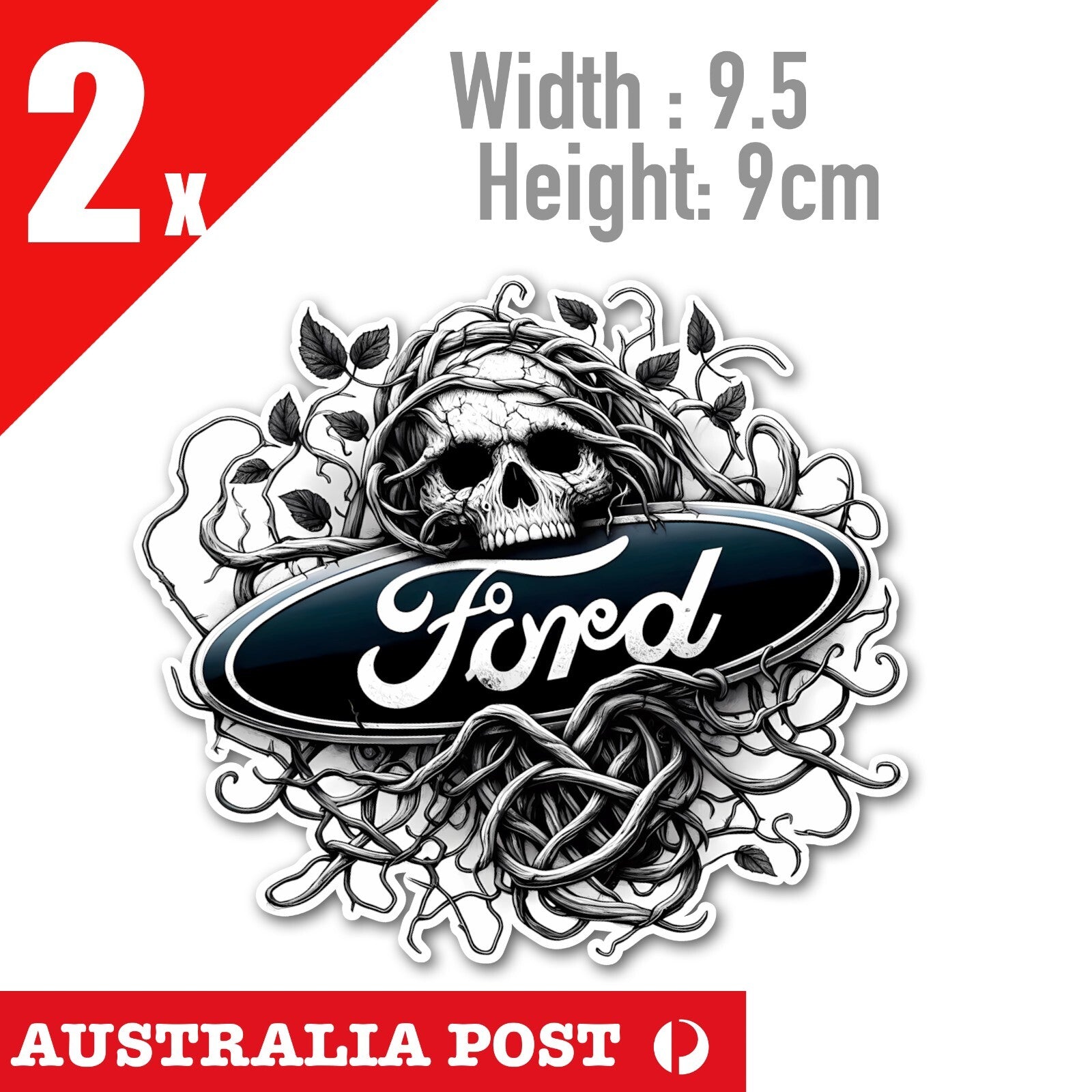 FORD SKULL LOGO Stickers