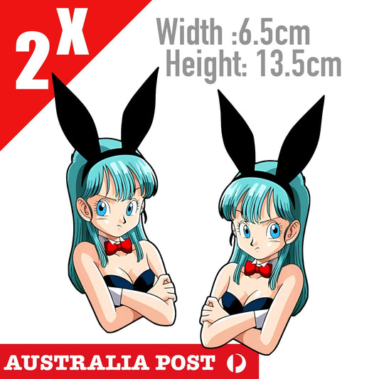 Play Boy Bunny Bulma - Dragon Ball Z , Sexy Bulma  Stickers