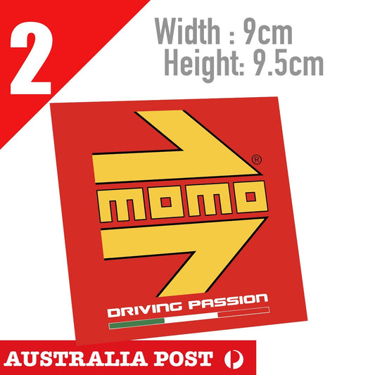MOMO DRVING PASSION, Performance Racing & Road Wheels Logo Stickers