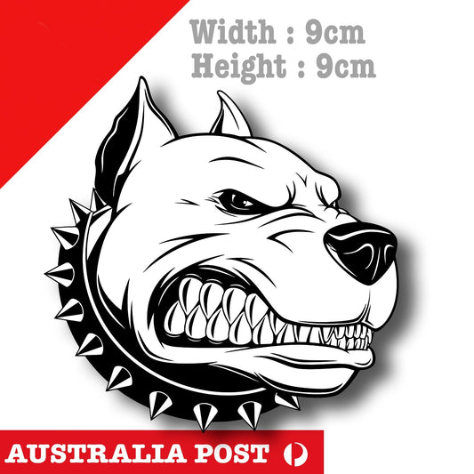 Angry PitBull Head, Animal , Pitbaull Dog  Sticker
