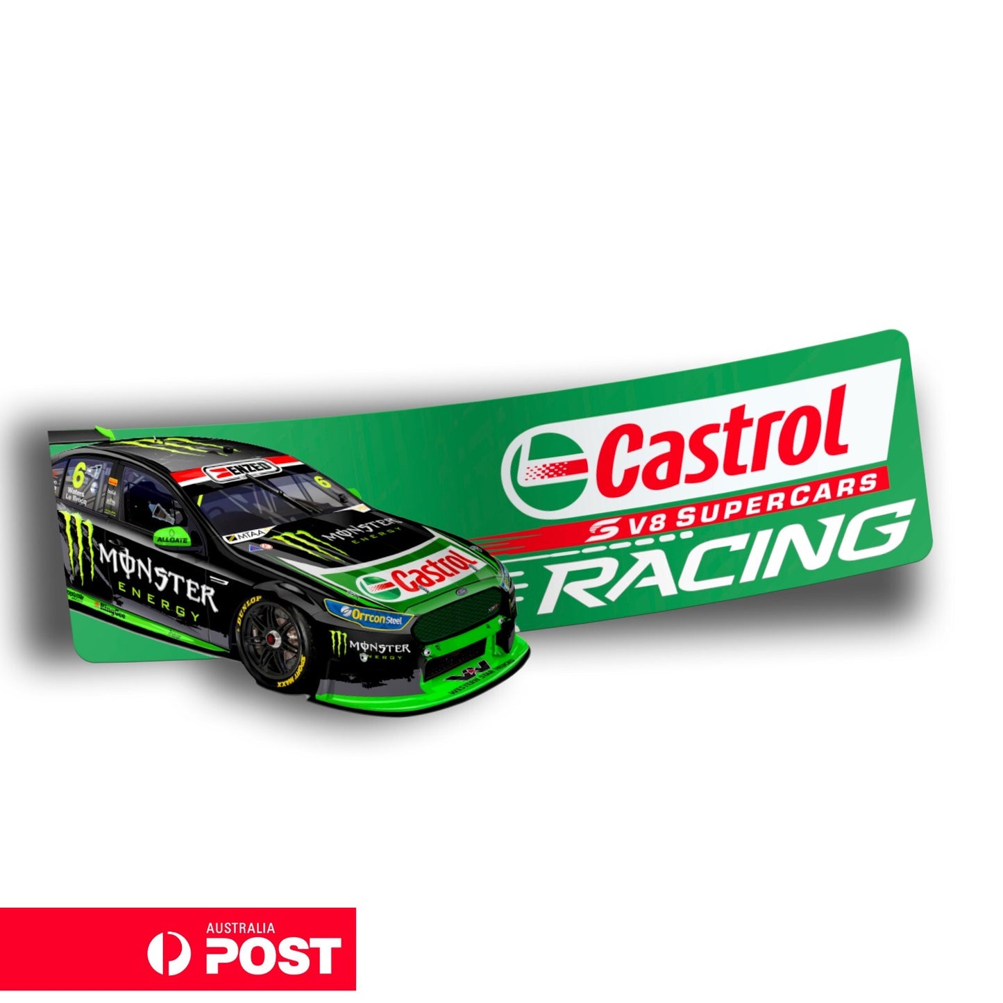 CASTROL Racing V8 SUPERCARS FORD - Monster Energy Drink Logo Car Vinyl Stickers